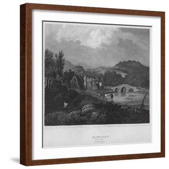 'Hawick. (General View.) Roxburghshire', 1814-John Greig-Framed Giclee Print