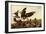 Hawk and Bobwhites-John James Audubon-Framed Giclee Print