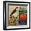 Hawk Brand - Walnut, California - Citrus Crate Label-Lantern Press-Framed Art Print