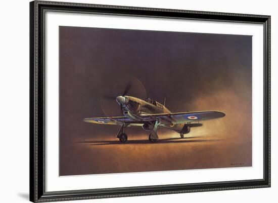 Hawker Hurricane (2D No.6 Squadron)-Barrie A F Clark-Framed Giclee Print
