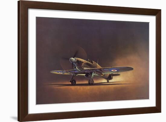 Hawker Hurricane (2D No.6 Squadron)-Barrie A F Clark-Framed Giclee Print