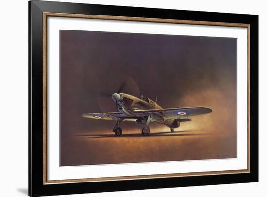 Hawker Hurricane (2D No.6 Squadron)-Barrie A F Clark-Framed Giclee Print