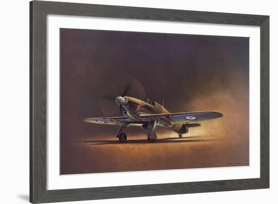 Hawker Hurricane (2D No.6 Squadron)-Barrie A F Clark-Framed Giclee Print