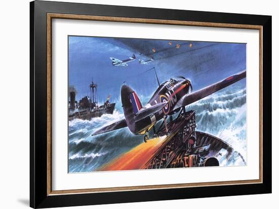 Hawker Hurricane-Wilf Hardy-Framed Giclee Print