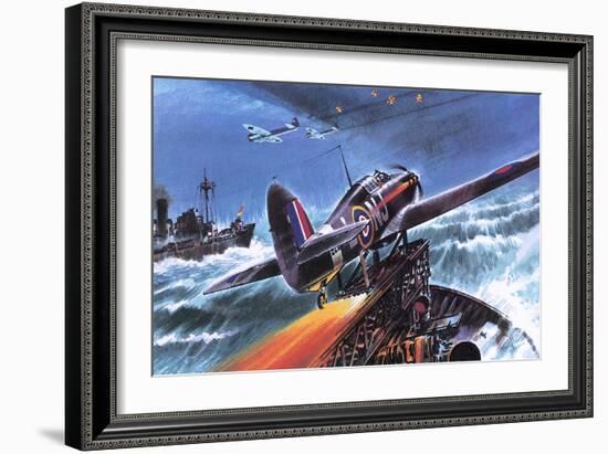 Hawker Hurricane-Wilf Hardy-Framed Giclee Print