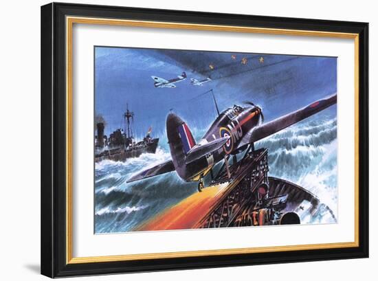 Hawker Hurricane-Wilf Hardy-Framed Giclee Print