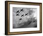 Hawker Hurricanes Flying in Formation, Battle of Britain, World War II, 1940-null-Framed Giclee Print