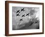 Hawker Hurricanes Flying in Formation, Battle of Britain, World War II, 1940-null-Framed Giclee Print