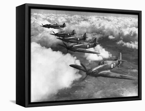 Hawker Hurricanes in Flight-null-Framed Premier Image Canvas