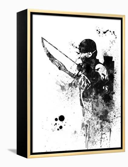 Hawkeye Watercolor I-Jack Hunter-Framed Stretched Canvas