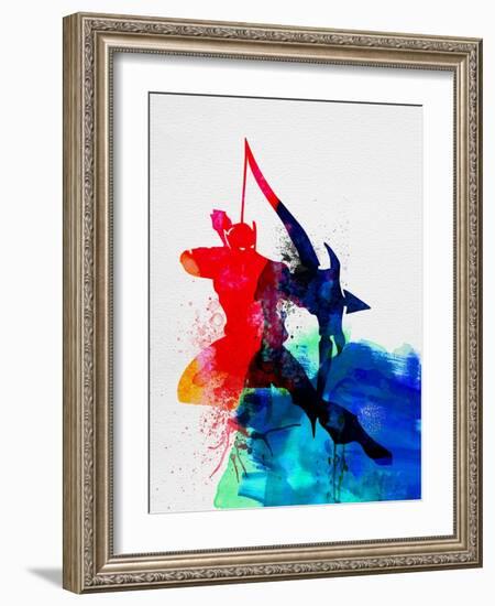 Hawkeye Watercolor-Jack Hunter-Framed Art Print