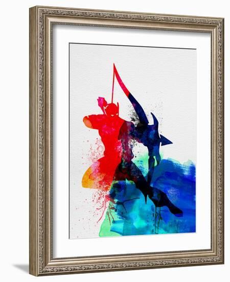 Hawkeye Watercolor-Jack Hunter-Framed Art Print