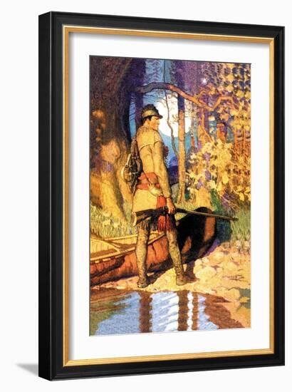 Hawkeye-Newell Convers Wyeth-Framed Art Print