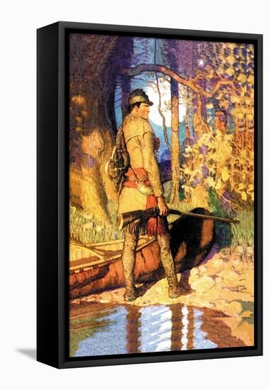 Hawkeye-Newell Convers Wyeth-Framed Stretched Canvas