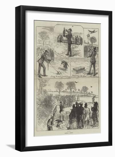 Hawking at Hendon-Charles Robinson-Framed Giclee Print