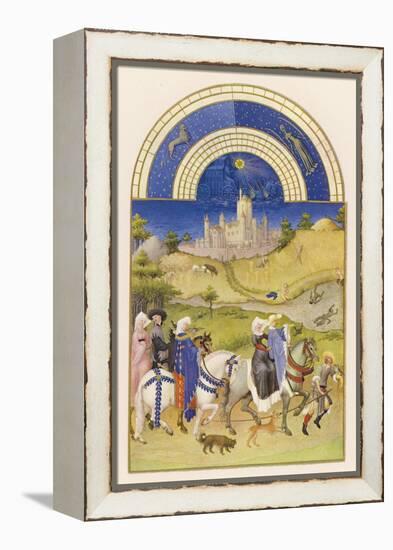 Hawking in Medieval France-Pol De Limbourg-Framed Stretched Canvas