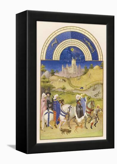 Hawking in Medieval France-Pol De Limbourg-Framed Stretched Canvas