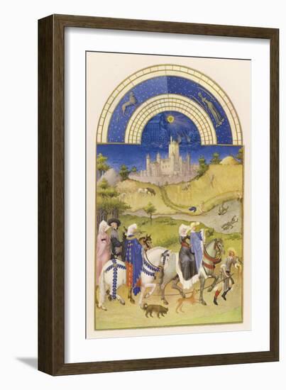 Hawking in Medieval France-Pol De Limbourg-Framed Art Print