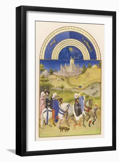 Hawking in Medieval France-Pol De Limbourg-Framed Art Print