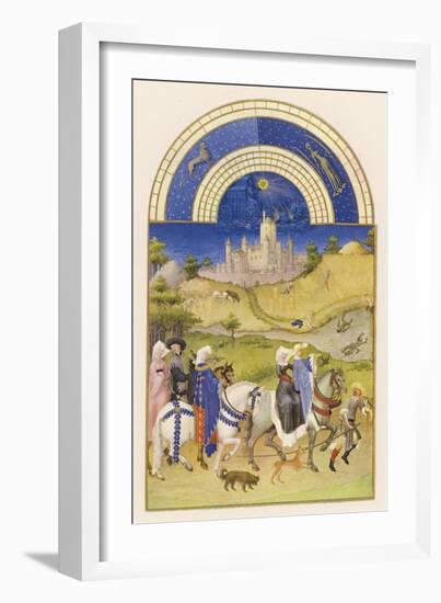 Hawking in Medieval France-Pol De Limbourg-Framed Art Print