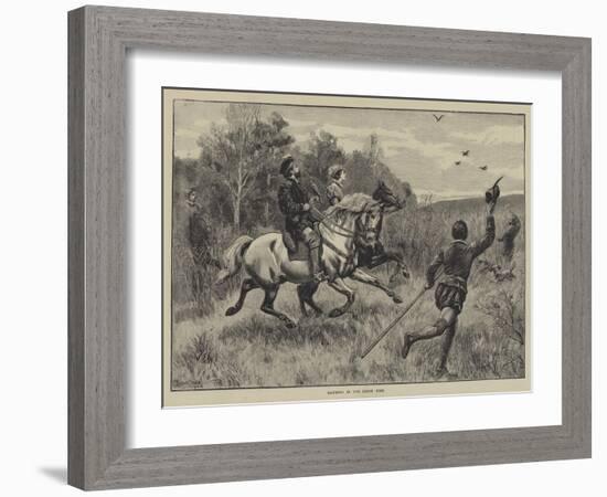Hawking in the Olden Time-Frank Dadd-Framed Giclee Print