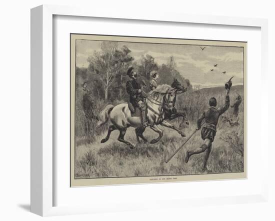 Hawking in the Olden Time-Frank Dadd-Framed Giclee Print