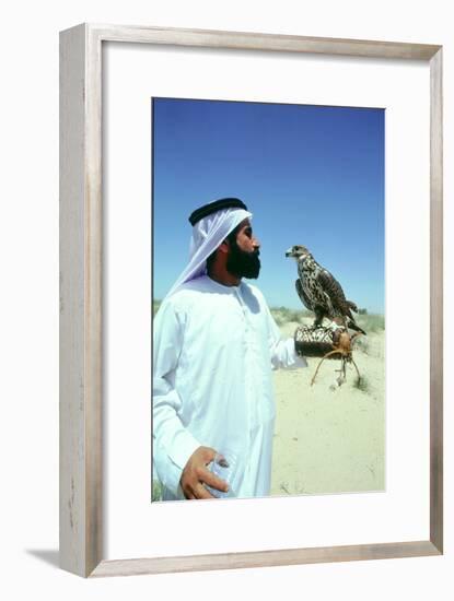Hawking is a traditional sport of the Bedu and is still very popular in the Emirates-Werner Forman-Framed Giclee Print