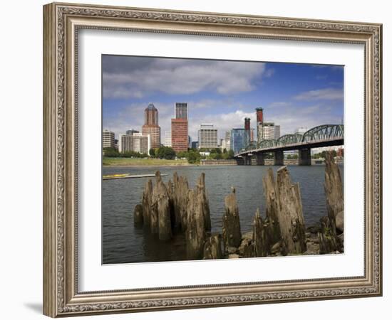 Hawthorne Bridge over the Willamette River, Portland, Oregon, United States of America-Richard Cummins-Framed Photographic Print