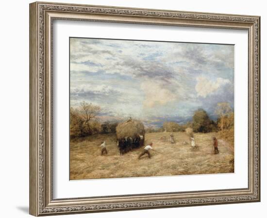 Hay and Haste, 1875-John Linnell-Framed Giclee Print