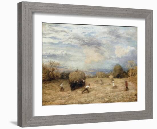 Hay and Haste, 1875-John Linnell-Framed Giclee Print