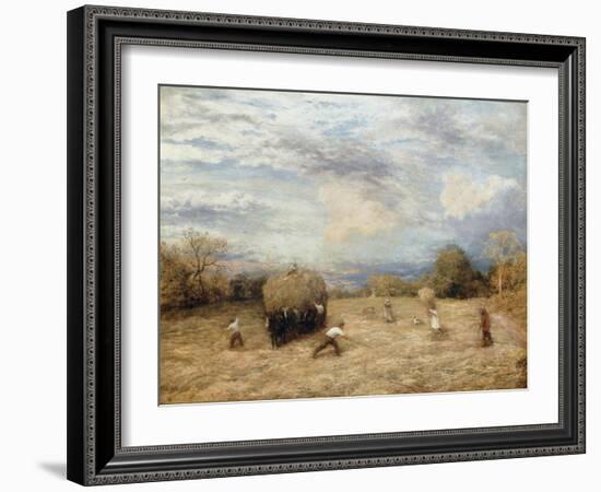 Hay and Haste, 1875-John Linnell-Framed Giclee Print