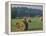 Hay Bales and Red Barn, Greenup, Kentucky, USA-Adam Jones-Framed Premier Image Canvas