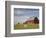 Hay Bales and Red Barn-Terry Eggers-Framed Photographic Print