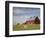 Hay Bales and Red Barn-Terry Eggers-Framed Photographic Print