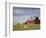 Hay Bales and Red Barn-Terry Eggers-Framed Photographic Print