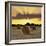 Hay Bales at Sunset, East Sussex, England, United Kingdom, Europe-Stuart Black-Framed Photographic Print