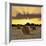 Hay Bales at Sunset, East Sussex, England, United Kingdom, Europe-Stuart Black-Framed Photographic Print