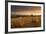 Hay Bales in a Ploughed Field at Sunset, Eastington, Devon, England. Summer (August)-Adam Burton-Framed Photographic Print