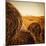 Hay Bales in the Countryside with Industry in the Background-Luis Beltran-Mounted Photographic Print