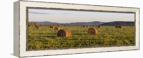 Hay Bales , the International Appalachian Trail. Merrill, Near Smyrna Mills-Jerry and Marcy Monkman-Framed Premier Image Canvas