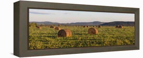 Hay Bales , the International Appalachian Trail. Merrill, Near Smyrna Mills-Jerry and Marcy Monkman-Framed Premier Image Canvas