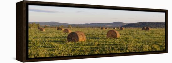 Hay Bales , the International Appalachian Trail. Merrill, Near Smyrna Mills-Jerry and Marcy Monkman-Framed Premier Image Canvas