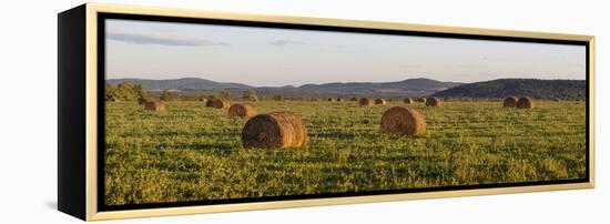 Hay Bales , the International Appalachian Trail. Merrill, Near Smyrna Mills-Jerry and Marcy Monkman-Framed Premier Image Canvas