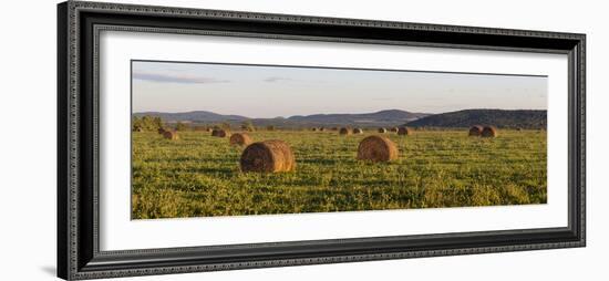 Hay Bales , the International Appalachian Trail. Merrill, Near Smyrna Mills-Jerry and Marcy Monkman-Framed Photographic Print