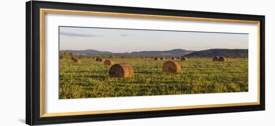 Hay Bales , the International Appalachian Trail. Merrill, Near Smyrna Mills-Jerry and Marcy Monkman-Framed Photographic Print