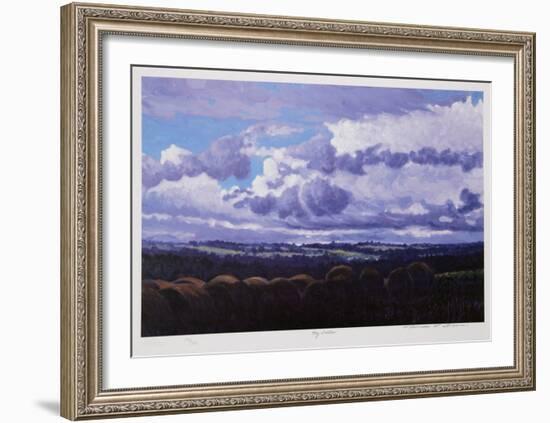 Hay Fields-Norman R^ Brown-Framed Collectable Print