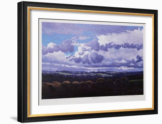 Hay Fields-Norman R^ Brown-Framed Collectable Print