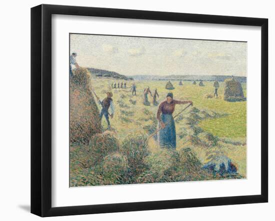 Hay Harvest, 1887-Camille Pissarro-Framed Giclee Print