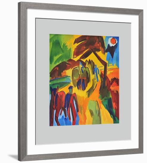 Hay Harvest-Karl Schmidt-Rottluff-Framed Collectable Print