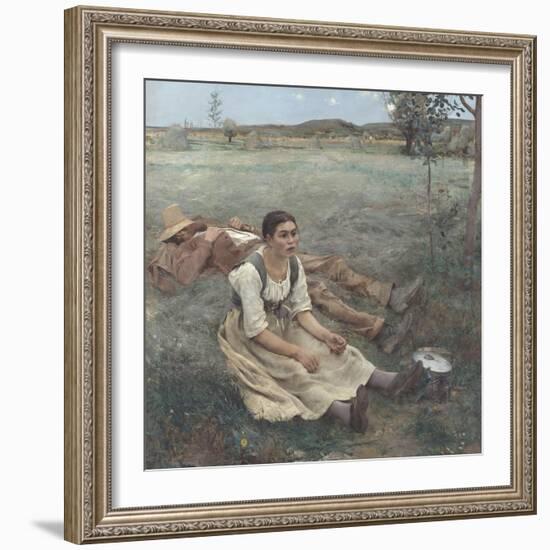 Hay Making-Jules Bastien-Lepage-Framed Giclee Print